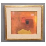 Abstract composition with horse