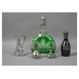 Group of 4 silver overlay articles;