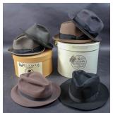 Group of men felt hats