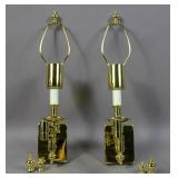 Pair of Hinson brass wall sconces