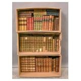 Group of leather bound books