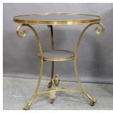 Bronze & marble gueridon table