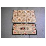 2 Floral design rugs