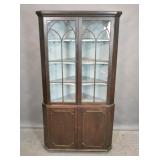 Painted wood corner cabinet