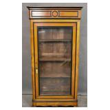 Biedermeier style glass door cabinet