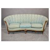 Georgian style mahogany round back settee