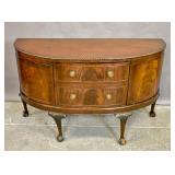Georgian style mahogany demilune server