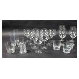 Group of Baccarat & other crystal glass wares