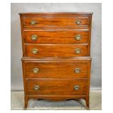 Georgian style mahogany tall chest