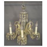 Italian style crystal 5-arm chandelier