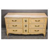 French Provincial style painted chest of drawers