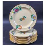 Set of 12 Wedgwood floral plates