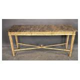 Louis XVI style marble top console