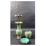 Chinese celadon glazed porcelain vase;