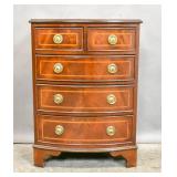 Georgian style mahogany & inlaid bachelor