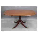 Georgian style burlwood banded breakfast table