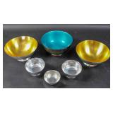 Group of 6 silver plated bowls