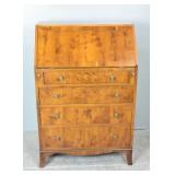 Georgian style yew slant front desk