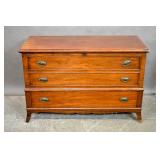 Georgian style mahogany blanket chest