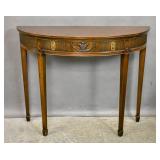 Georgian style mahogany demilune console