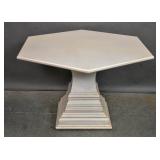 White painted center table