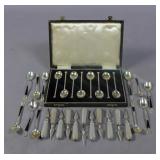 Group of English and sterling silver