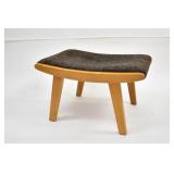Mid-Century Modern Upholstered Footstool