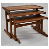 Teak Nesting Tables, Attr. Kai Kristiansen