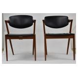 Pair Kai Kristiansen #42 Teak Chairs