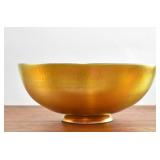 Steuben Gold Aurene Center Bowl