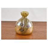 Stuart Abelman Iridescent Glass Bud Vase