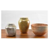 Three Pieces of Art Pottery