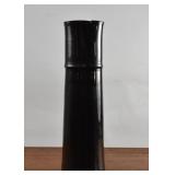 Black Glazed Pottery Tall Vase