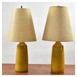 Pair Vintage Bostlund Pottery Lamps