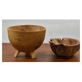 Studio Hewn Ash Bowl and Burl Bowl