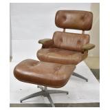 Eames Style Lounge Chair and Ottoman