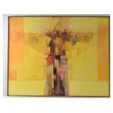 Vintage Painting, 1970s, Signed