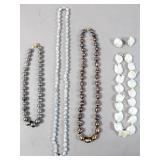 Group of cultured and fresh water pearl jewelry