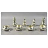 4 Ensko sterling silver salts;