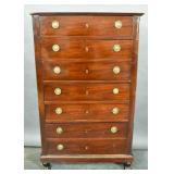 Empire mahogany tall chest