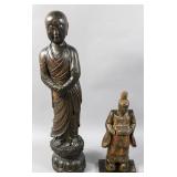 Japanese carved figured of a Bodhisattva;