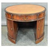 George III style mahogany circular desk