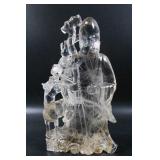 Chinese rock crystal figure of Shaolou