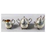 Russian silver 3-piece tea set