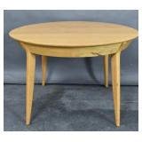 Mid century design maple circular table