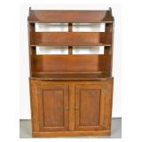 American stained wood hutch