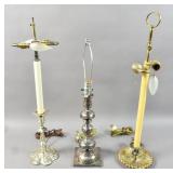 3 candlestick lamps