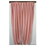 Pair of velvet curtains