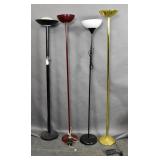 4 torchiere floor lamps