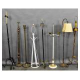 Assortment of floor lamps